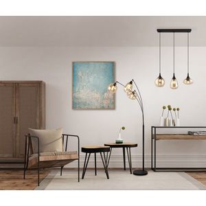 Lustra Lumina, TRIO, 60x6.5x150 cm, 40W, 3x E14, metal, negru mat imagine