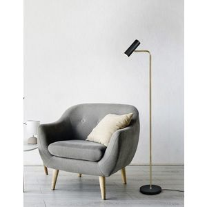 Lampadar Marley, TRIO, 23x39x151 cm, 5W, 1x GU10, metal, bronz mat/negru imagine