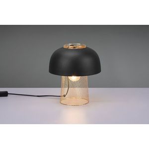 Lampa de masa Punch, RL, 25x28 cm, 25W, 1x E27, metal, negru mat imagine