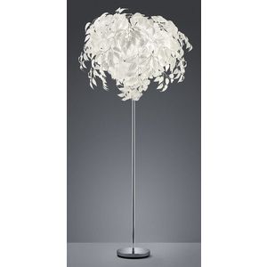 Lampadar Leavy, RL, 70x180 cm, 28W, 3x E14, metal, alb/argintiu imagine