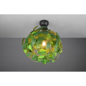 Plafoniera Leavy, RL, 38x58 cm, 28W, 1x E27, metal, verde imagine