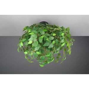Plafoniera Leavy, RL, 70x73 cm, 28W, 3x E14, metal, verde imagine