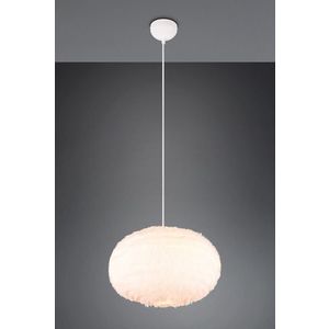 Lustra Furry, RL, 50x150 cm, 10W, 1x E27, plus sintetic, alb imagine