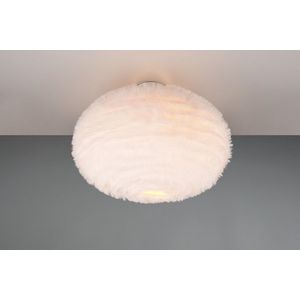 Plafoniera Furry, RL, 50x38 cm, 10W, 2x E27, plus sintetic, alb imagine