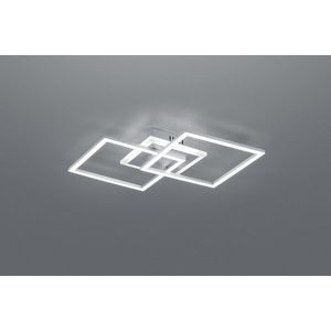 Plafoniera Venida, RL, 57.5x35.5x7.5 cm, 25W, 1x SMD, metal, gri imagine