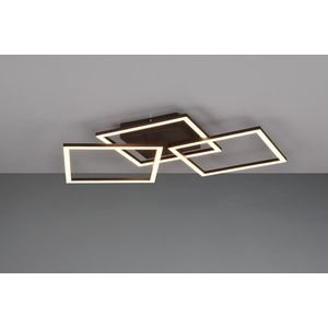 Plafoniera Trail, RL, 52.5x52.5x7 cm, 31W, 1x SMD, metal, negru mat imagine