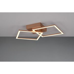 Plafoniera Trail, RL, 44.5x39.5x7 cm, 20W, 1x SMD, metal, bronz imagine