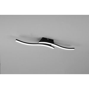 Plafoniera Route, RL, 56x9x7 cm, 5W, 2x SMD, metal, negru mat imagine