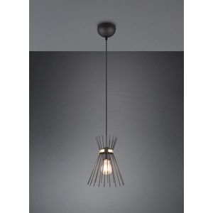 Lustra Rod, RL, 20x25 cm, 40W, 1x E27, metal, negru/auriu imagine