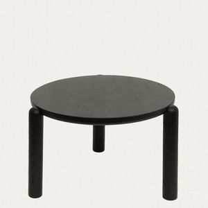 Masuta de cafea Delicia, Homla, 60x40 cm, lemn, negru imagine