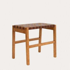 Taburet Futurum, Homla, 50x35x45 cm, lemn, maro imagine