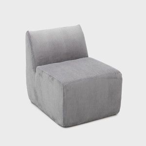 Fotoliu modular Svela, Homla, 80x59.5x62 cm, catifea din poliester, gri imagine