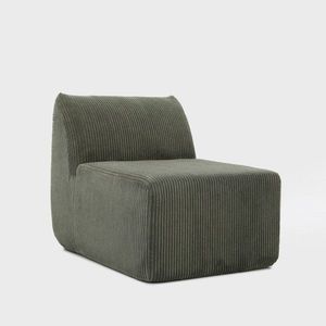 Fotoliu modular Svela, Homla, 80x59.5x62 cm, catifea din poliester, verde olive imagine