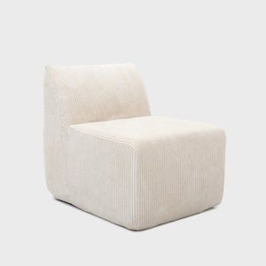 Fotoliu modular Svela, Homla, 80x59.5x62 cm, catifea din poliester, bej imagine