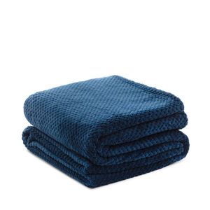 Cuvertura de pat Noah, Homla, 220x240 cm, poliester, albastru imagine