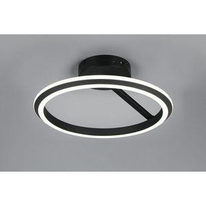 Plafoniera Amador, TRIO, 45x23 cm, 34W, 1x SMD, metal, negru mat imagine