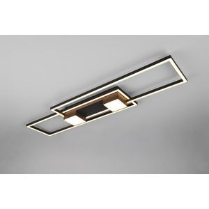 Plafoniera Albany, TRIO, 100x28x8 cm, 37W, 1x SMD, aluminiu, negru mat imagine