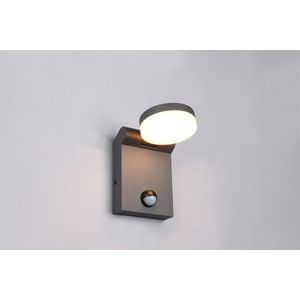 Aplica de perete pentru exterior cu senzor Adour, TRIO, 10x19 cm, 7.5W, 1x SMD, aluminiu, antracit imagine