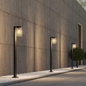 Lampadar de exterior Ardila, TRIO, 16x17x100 cm, 40W, 1x E27, aluminiu, negru mat imagine