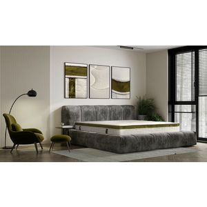 Saltea Green Future Nature Bamboo 120x200 cm, H 25 cm, Latex, Memory, Dual Confort imagine