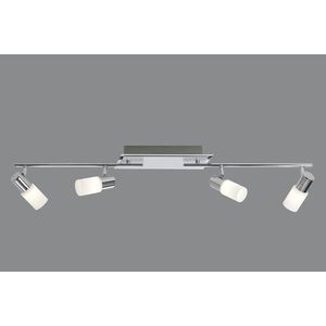 Plafoniera Clapton, TRIO, 96.5x8x18.5 cm, 4.3W, 4x SMD LED, metal, argintiu imagine