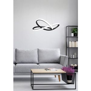 Lustra Course, RL, 60x150 cm, 27.5W, 1x SMD LED, metal, negru mat/alb imagine