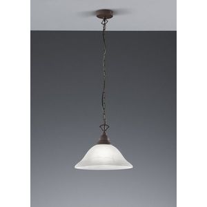 Lustra Country, RL, 33.5x130 cm, 60W, 1x E27, metal, maro rustic/alb imagine