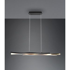Lustra Blaze, TRIO, 107.5x15.5x150 cm, 35W, 1x SMD LED, metal, bronz/negru imagine