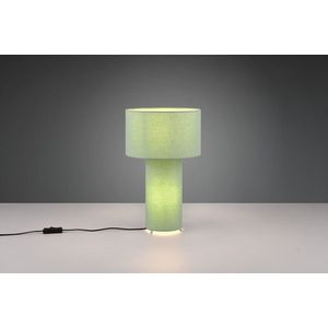 Lampa de masa Bale, TRIO, 24x40 cm, 10W, 2x E27, textil, verde imagine