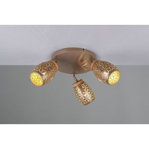 Plafoniera Bidar, RL, 58x27 cm, 10W, 3x E14, metal, aramiu imagine