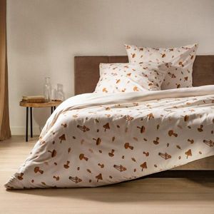 Lenjerie de pat King Size, Shroom, Homla, 3 piese, 200x220 cm, microfibra, ecru imagine