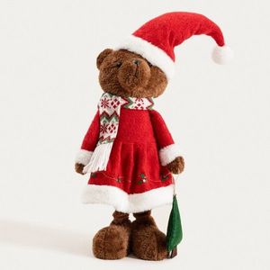 Decoratiune ursoaica Nikx, Homla, 47 cm, poliester/metal/lemn, multicolor imagine