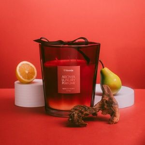 Lumanare parfumata Ember, Homla, 1175 gr, ceara/sticla, rosu imagine