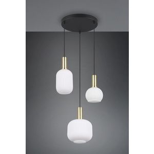 Lustra Diva, TRIO, 38.5x30x150 cm, 10W, 3x E27, metal, multicolor imagine