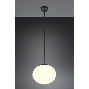 Lustra Fomento, TRIO, 30x150 cm, 15W, 1x E27, metal, negru mat/alb imagine