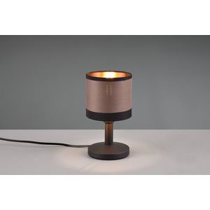 Lampa de masa Davos, RL, 12x22.5 cm, 10W, 1x E14, metal, negru mat/taupe imagine
