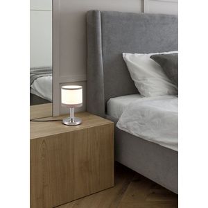 Lampa de masa Davos, RL, 12x22.5 cm, 10W, 1x E14, metal, gri/alb imagine