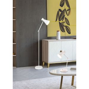 Lampadar Enzo, RL, 25x48.8x150 cm, 10W, 1x E27, metal, alb mat imagine