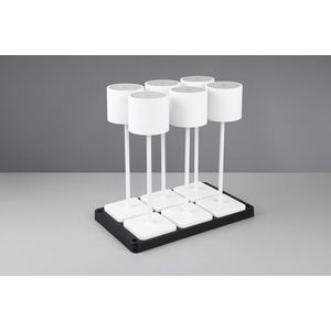 Lampa de masa Fernandez, RL, 42.7x26x40 cm, 1.5W, 6x SMD, plastic, alb mat imagine