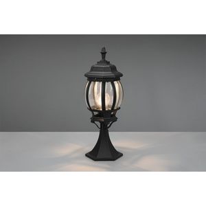 Lampadar de exterior Elvo, TRIO, 17x15.5x49 cm, 60W, 1x E27, aluminiu, negru mat imagine