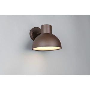 Aplica de perete pentru exterior Elbe, TRIO, 20x18.5 cm, 10W, 1x E27, aluminiu, maro imagine