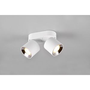 Plafoniera Guayana, TRIO, 18x8.7x12 cm, 10W, 2x GU10, metal, alb mat imagine