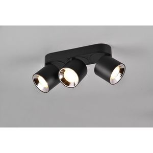 Plafoniera Guayana, TRIO, 27.3x8.7x12 cm, 10W, 3x GU10, metal, negru mat imagine