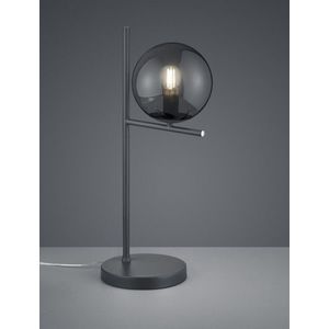 Lampa de masa Pure, TRIO, 18x52 cm, 28W, 1x E14, metal, antracit imagine