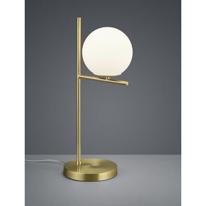 Lampa de masa Pure, TRIO, 18x52 cm, 28W, 1x E14, metal, bronz mat/alb imagine