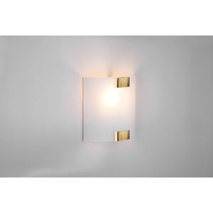 Aplica de perete Pura, TRIO, 20x20 cm, 40W, 1x E27, metal, bronz antic/alb imagine