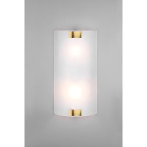 Aplica de perete Pura, TRIO, 20x40 cm, 25W, 2x E27, metal, bronz antic/alb imagine