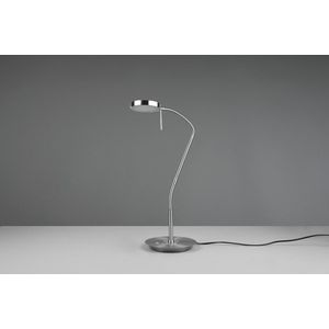 Lampa de masa Monza, TRIO, 19x46x57 cm, 12W, 1x SMD, metal, nichel mat imagine