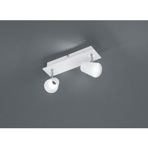 Plafoniera Narcos, TRIO, 28.5x9.5 cm, 6.5W, 2x SMD, metal, alb mat imagine
