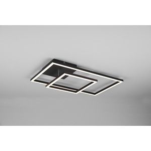 Plafoniera Padella, RL, 63.5x37x7.5 cm, 25W, 1x SMD, metal, negru mat/alb imagine